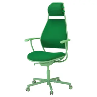 LÖPARBANA gaming chair, Vissle green, Width 66 x Depth 66 cm