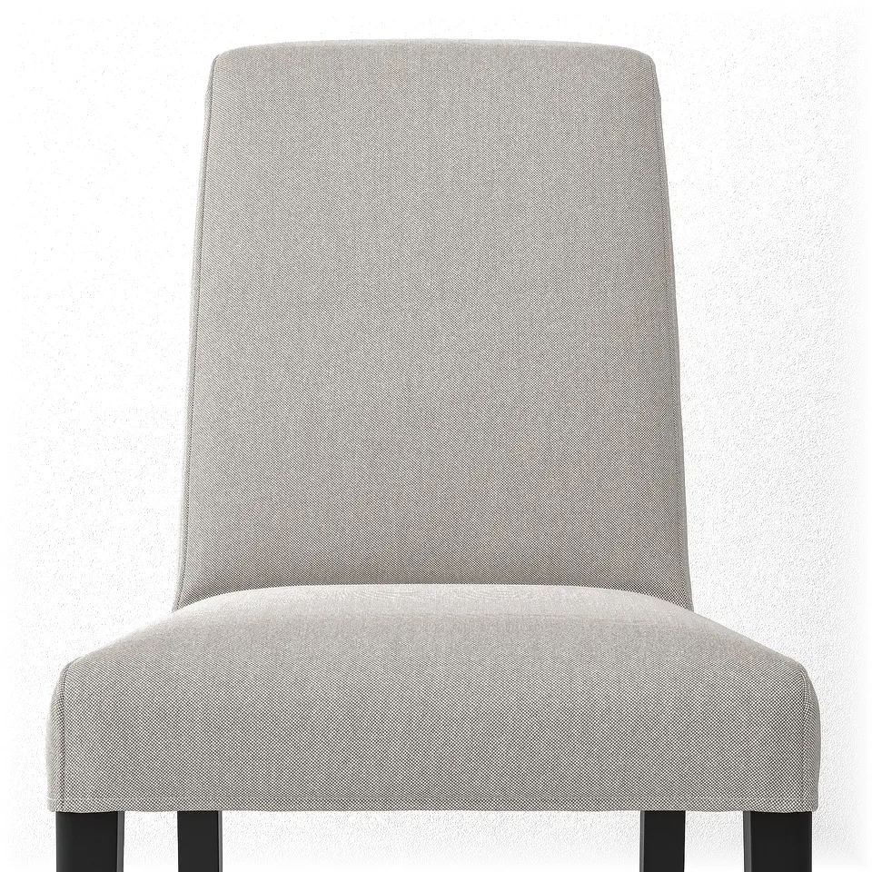 NÄSINGE / BERGMUND Table and 2 chairs, dark brown stained beech veener/Orrsta light grey black, 80x60 cm