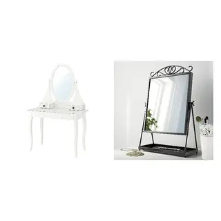 HEMNES/KARMSUND set: dressing table + table mirror