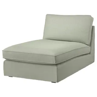 KIVIK chaise longue, Gunnared light green, Width 90 x Depth 163 x Height 83 cm