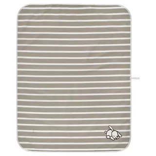 LEN babycare mat, white beige/stripe pattern, 90x70 cm