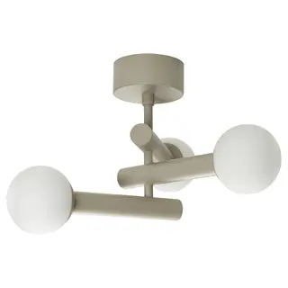 KRANBALK ceiling lamp, beige, Height 37 x Width 49 cm