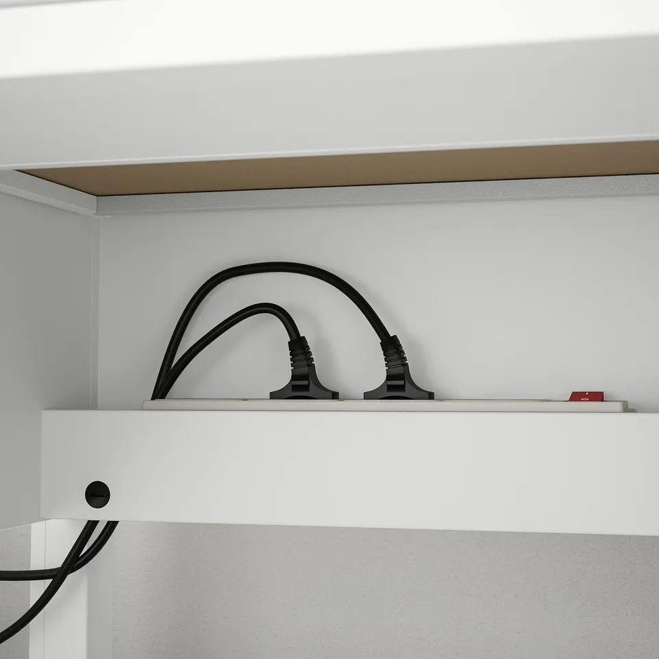 BRYTNING Desk, white, 110x53x75 cm