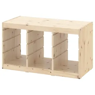 TROFAST frame, light white stained pine, 93x44x53 cm