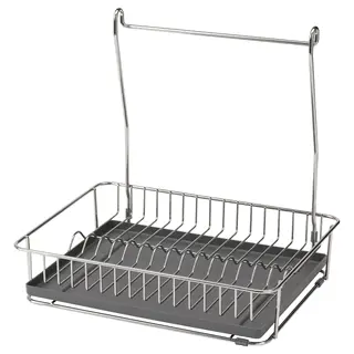 HULTARP dish drainer, nickel-plated, Length 29.8 x Width 38.5 x Height 37.3 cm