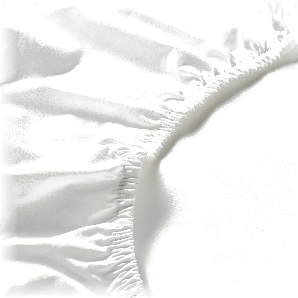 ULLVIDE Fitted sheet, white, 180x200 cm