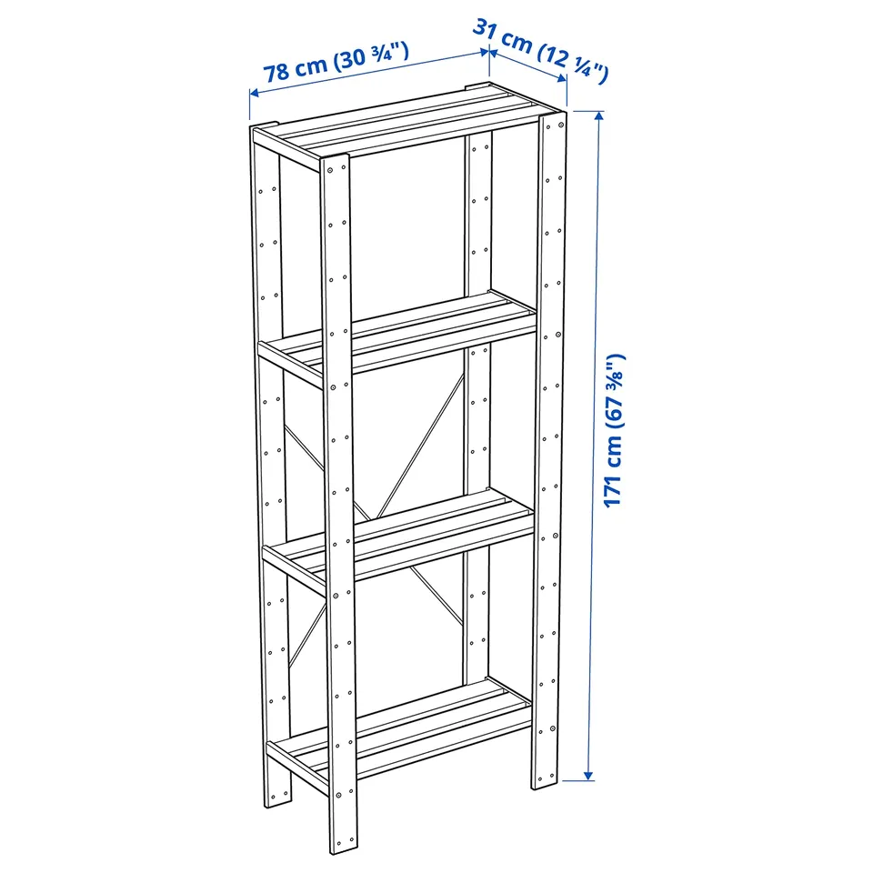 Illustration with measurements for the product: HEJNE.