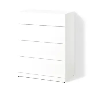 LASTARE chest of 4 drawers, white, 80x42x100 cm