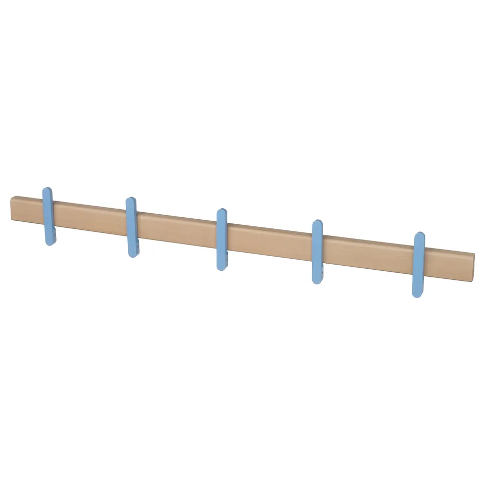 IKEA PS 2026 Rack with 5 hooks, solid birch