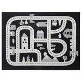 MARKKRYPARE rug, dark grey, 74x100 cm