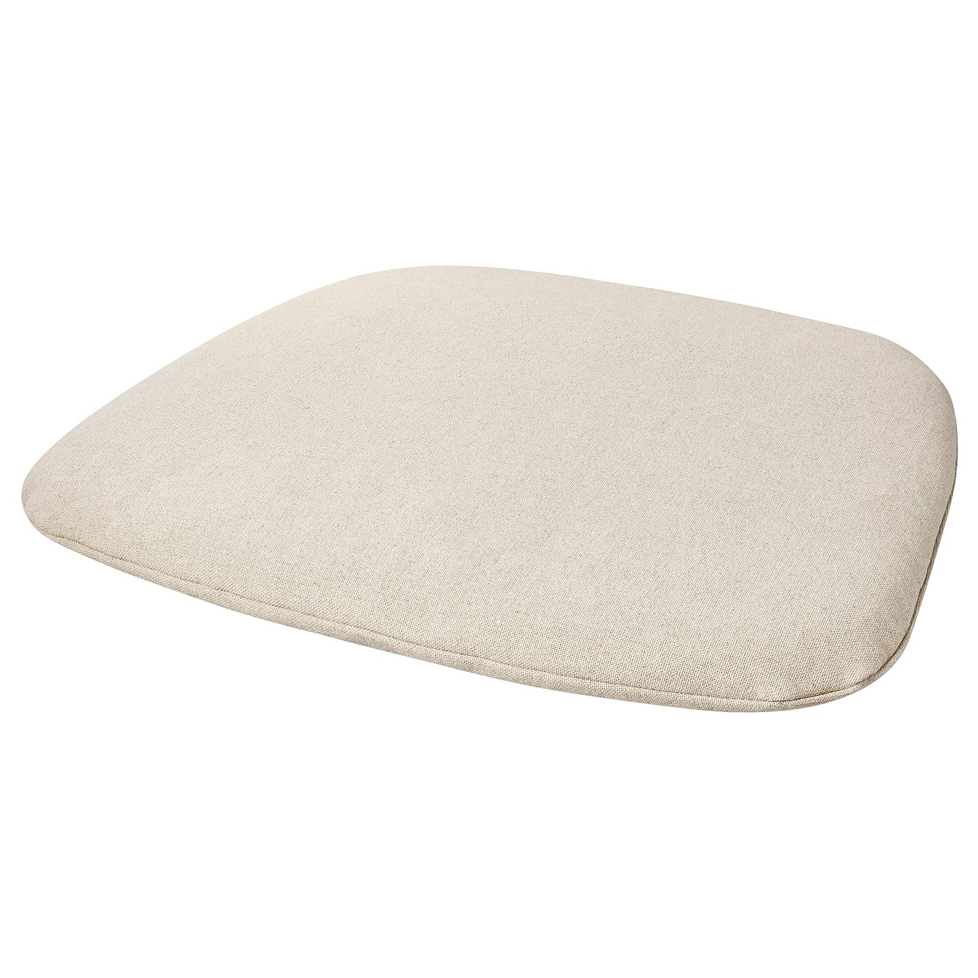 FRYKSÅS cushion, beige, rectangular, soft edges, linen-viscose blend.