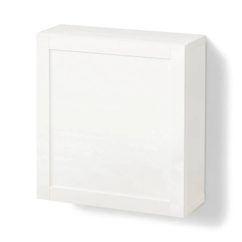 BESTÅ Wall-mounted cabinet combination, white/Hanviken white, 60x22x64 cm