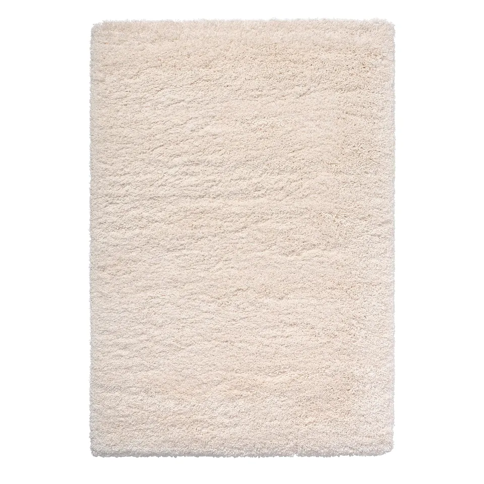 A VOLLERSLEV shaggy rug, white, recycled polyester/polypropylene.