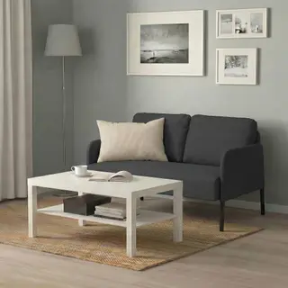 GLOSTAD/LACK set: 2-seat sofa + coffee table