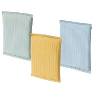 PEPPRIG scrubbing pad, green blue/yellow, Length 13 x Width 8 x Height 2 cm