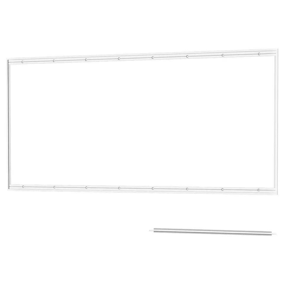 LYSEKIL, an aluminium wall panel in silver, rectangular, suitable for kitchen walls.