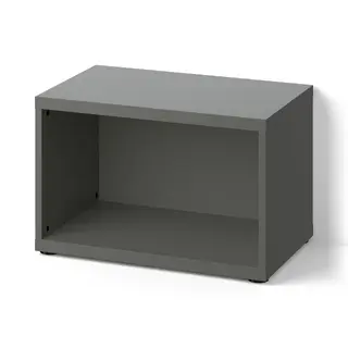 BESTÅ frame, dark grey, 60x40x38 cm
