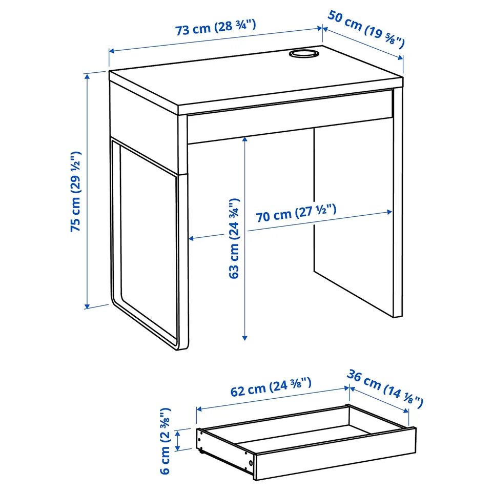 part: MICKE desk