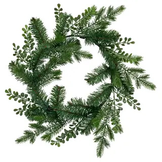 VINTERFINT artificial wreath, in/outdoor green