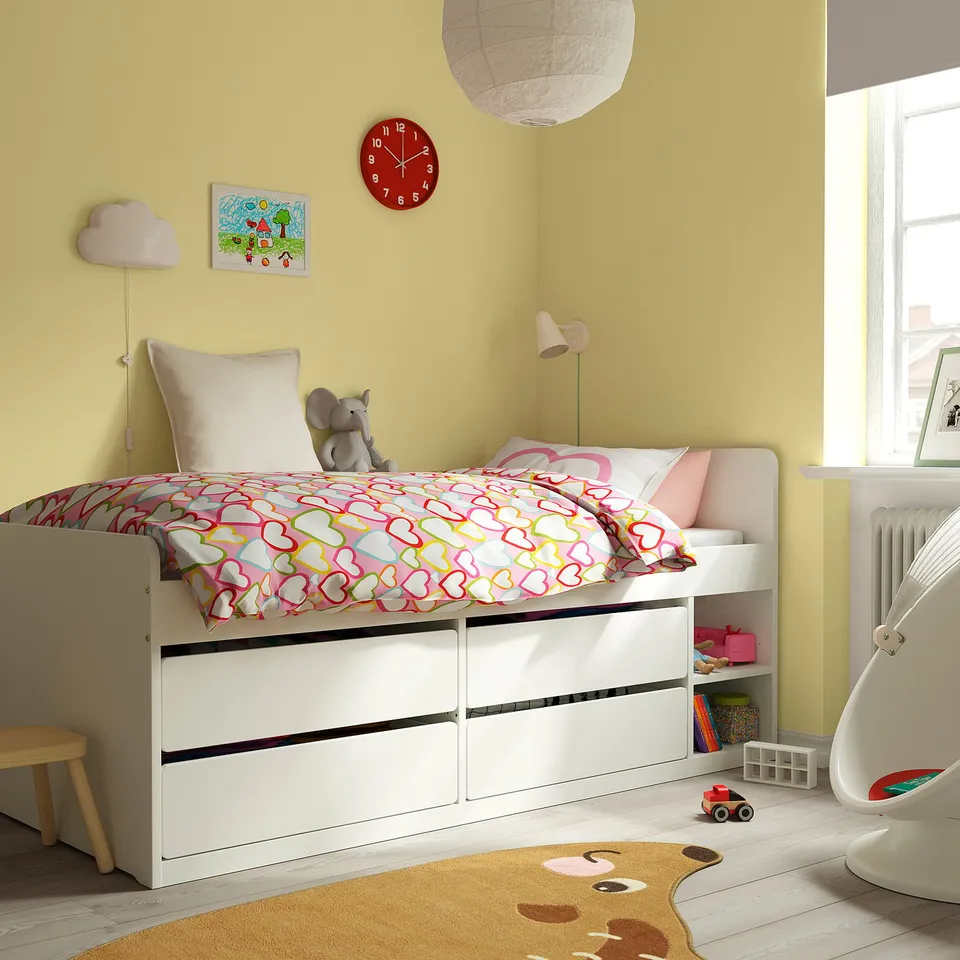 part: SLÄKT bed frame with storage