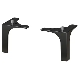 NANNARP leg, black, Width 100 x Depth 100 x Height 100 mm