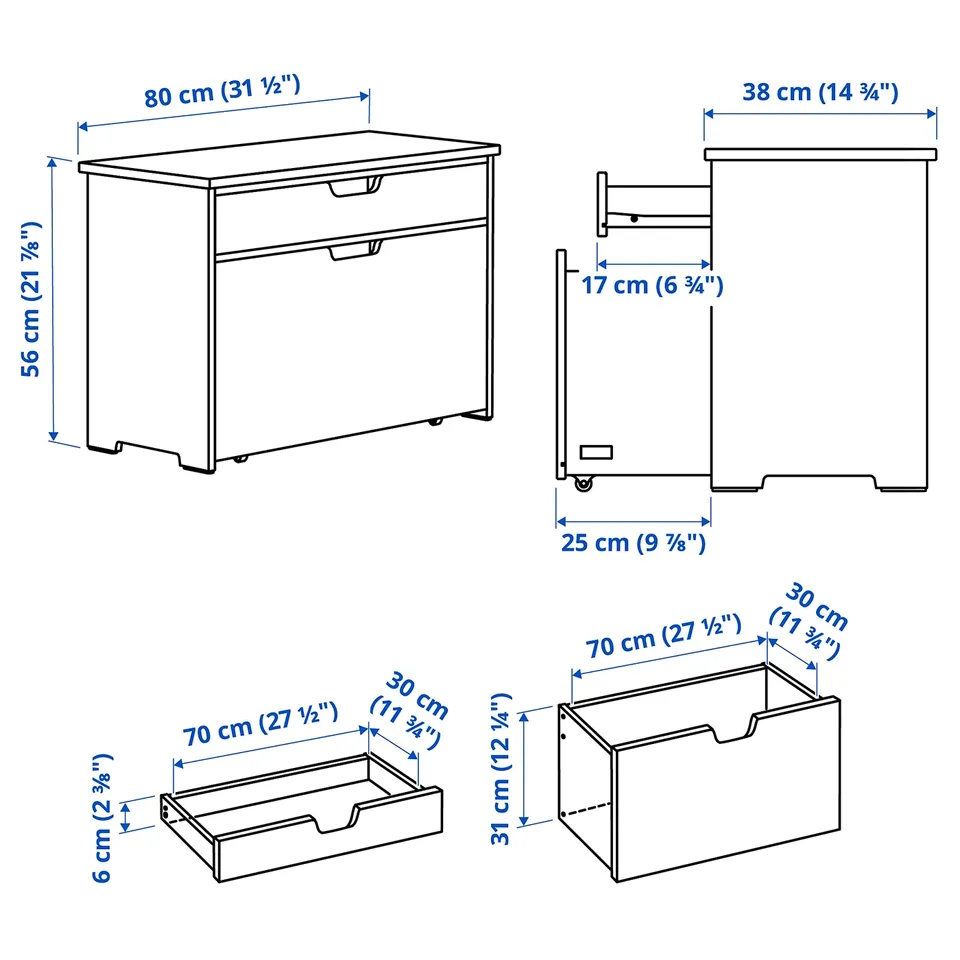Illustration with measurements for the product: KALLSÖ.
