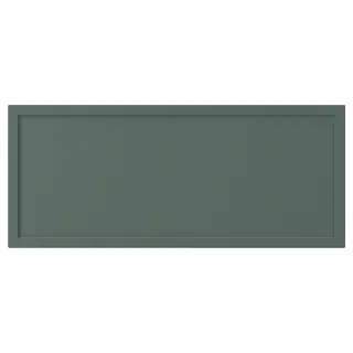 KRUKMAKARE drawer front, dark grey-green, Width 59.6 x Height 25.5 cm