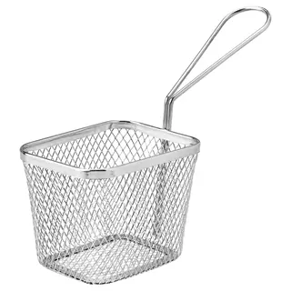 GRILLTIDER serving basket, stainless steel, Depth 7 x Height 7 x Width 9 cm