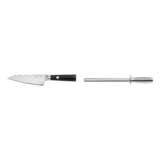 FJÄLLRÖDING/IKEA set: utility knife + sharpening rod
