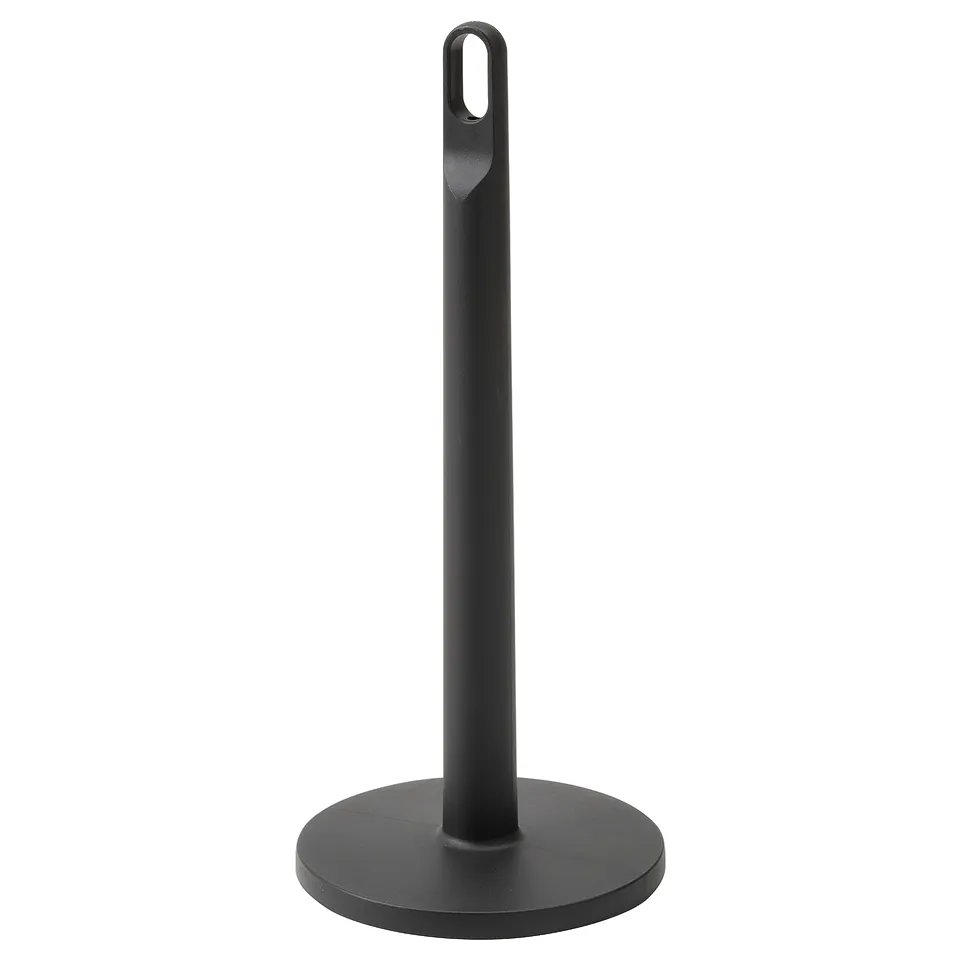 Black FAMILJ recycling paper towel holder with carry handle