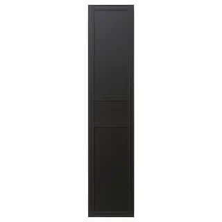 FLISBERGET door with hinges, anthracite, 50x229 cm