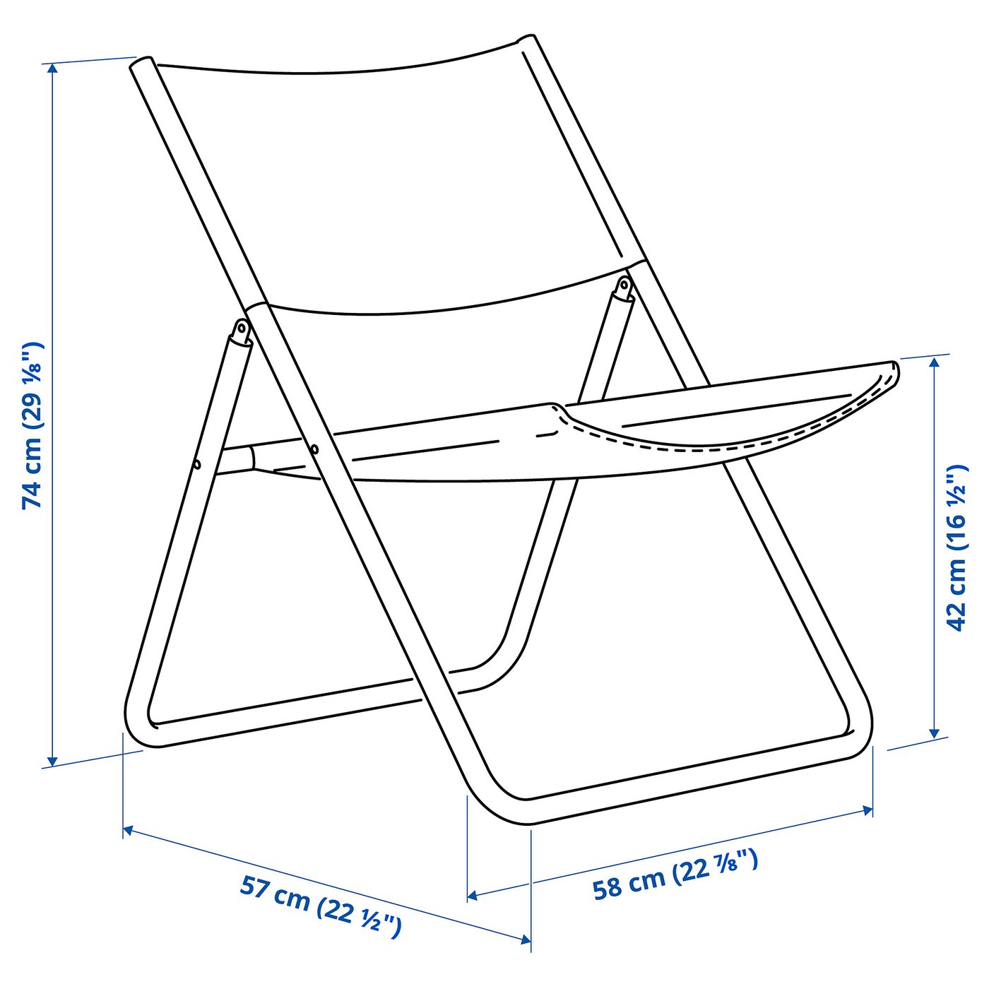 Illustration with measurements for the product: MOFALLA.