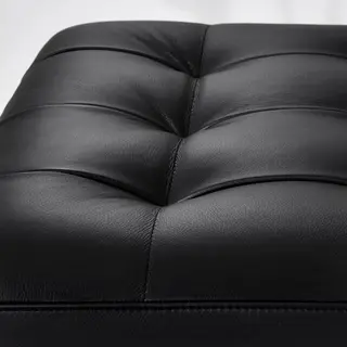 LANDSKRONA footstool frame, Grann/Bomstad black, Length 77 x Width 65 x Height 44 cm