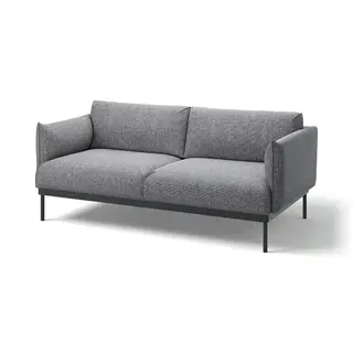 ÄPPLARYD 2-seat sofa, Lejde grey/black, Depth 93 x Width 199 cm