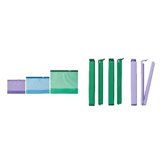BEVARA/ISTAD set: resealable bag + sealing clip