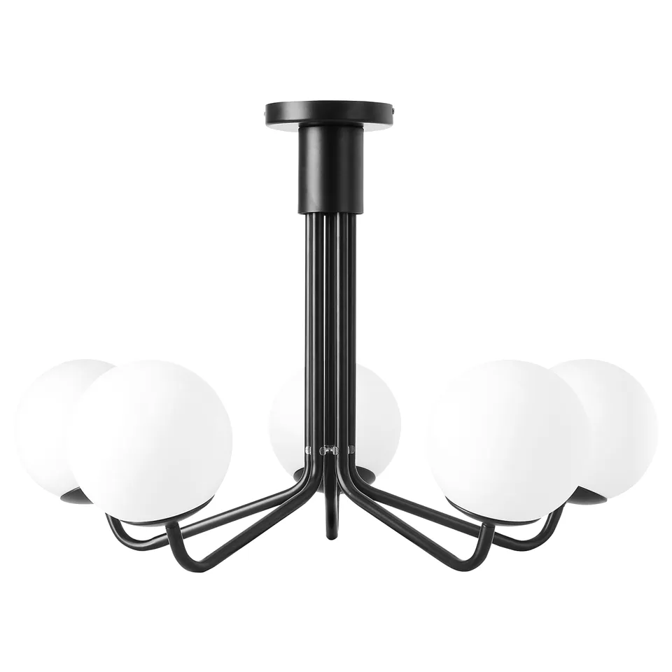 part: GLANSSLINKE chandelier, 5-armed
