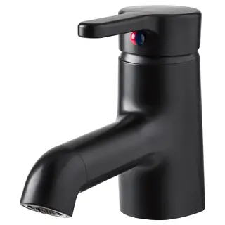 SALJEN wash-basin mixer tap, black, Height 12 cm