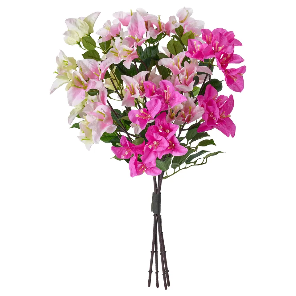 SMYCKA Artificial bouquet, in/outdoor/Bouganvilla mixed colours, 52 cm