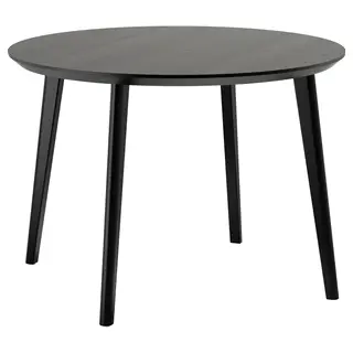 LISABO table, black/ash veneer, 105 cm