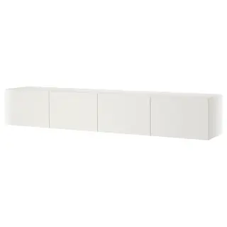 PLATSA wall storage combination, white Fonnes/white, 240x42x40 cm