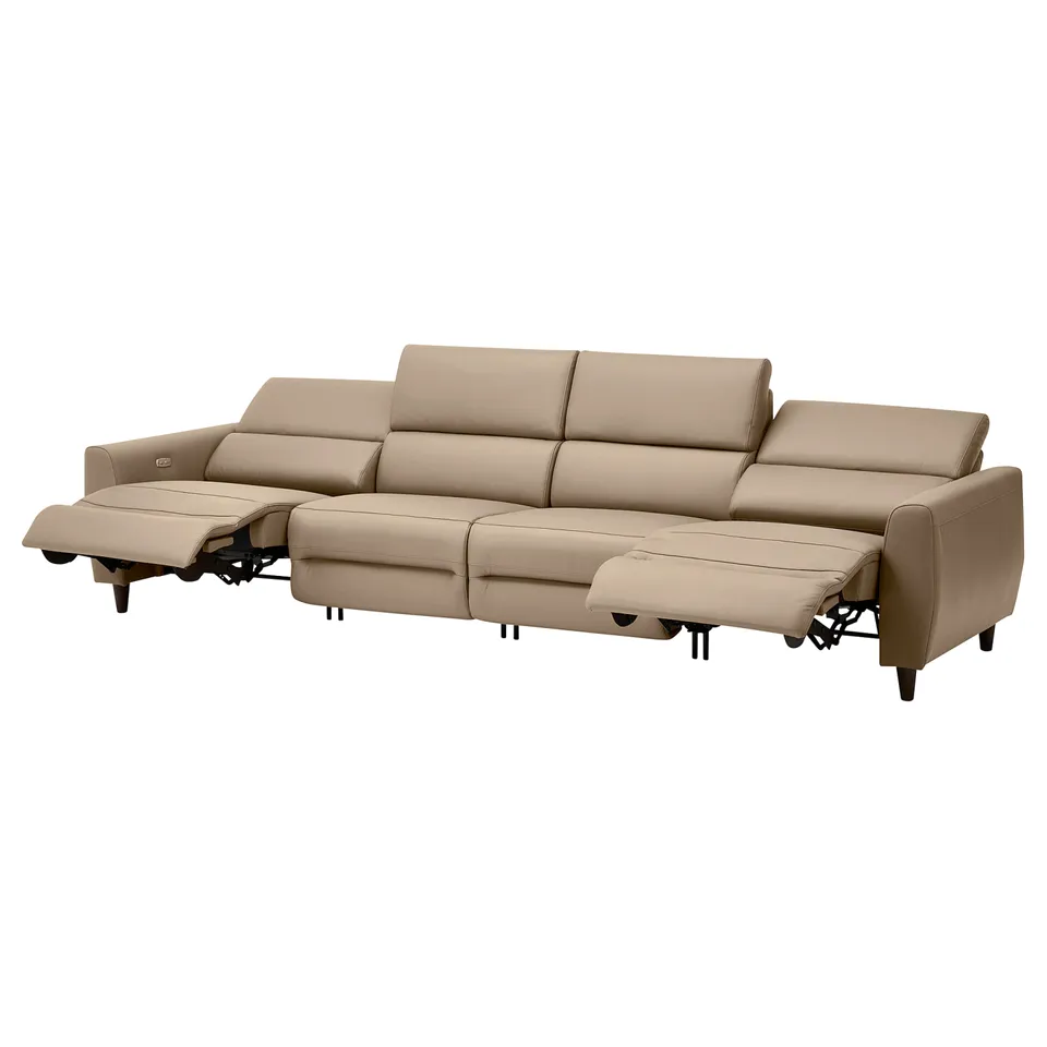 part: RULLERUM 4-seat sofa w 2 electric recliners
