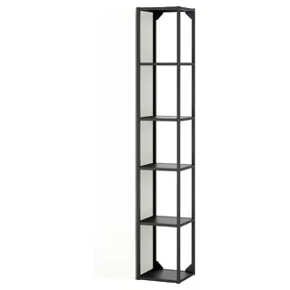 ENHET storage combination, anthracite/white, Width 60 x Depth 32 x Height 180 cm