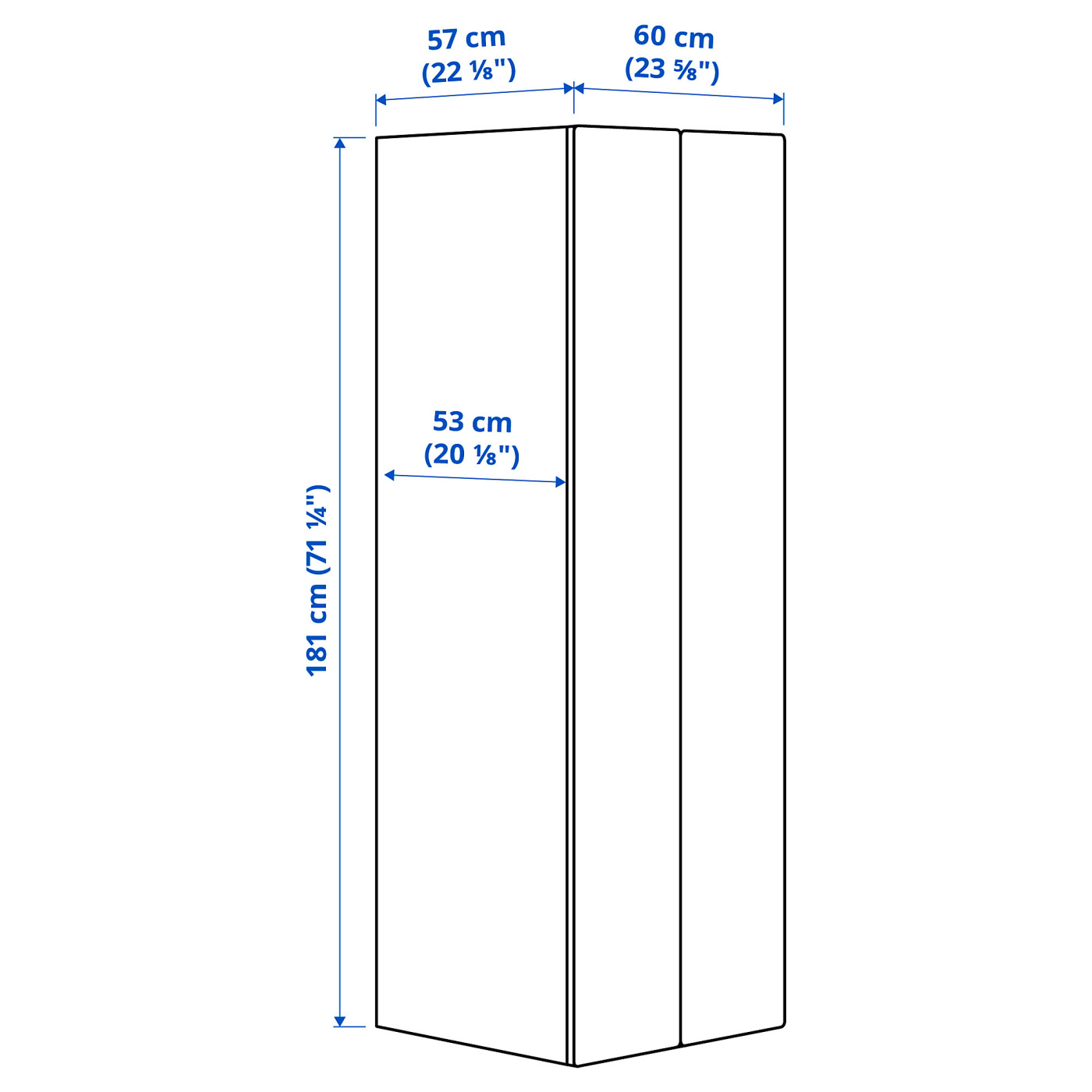 part: SMÅSTAD / PLATSA wardrobe