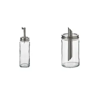 CITRONHAJ set: oil/vinegar bottle + sugar shaker