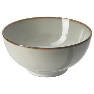 GLADELIG bowl, grey, 19 cm