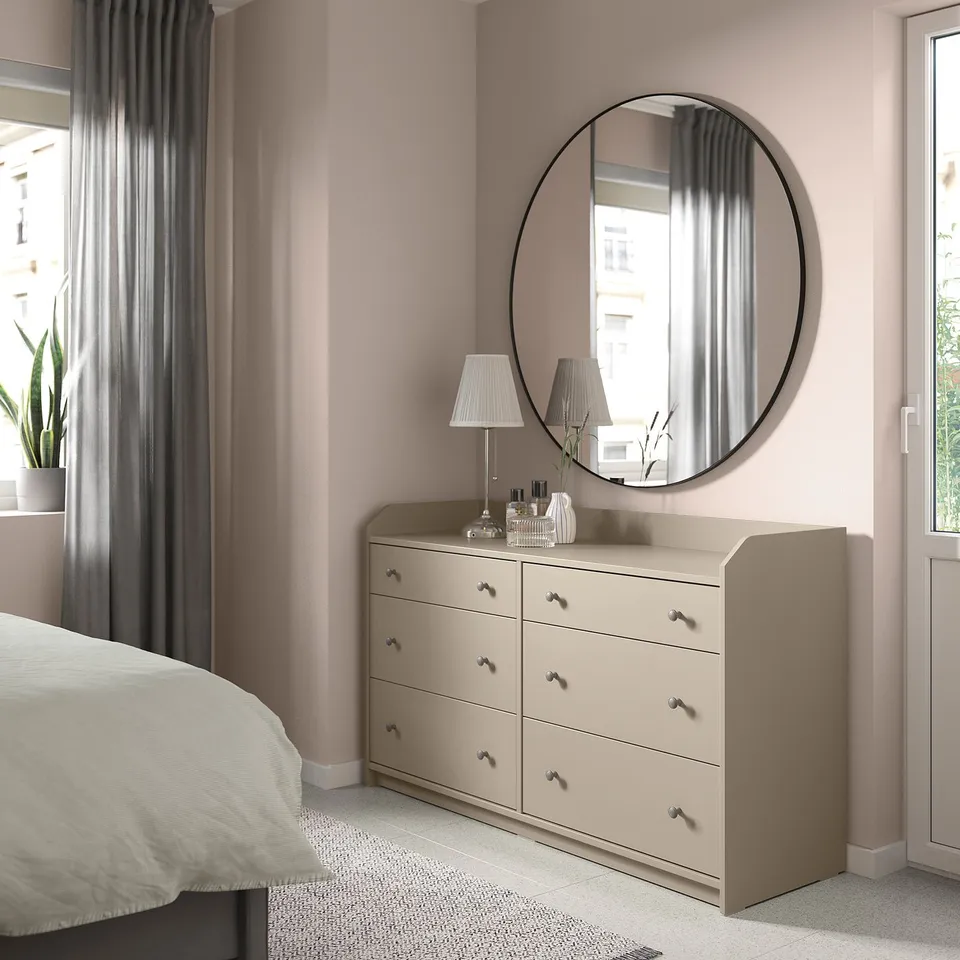 part: HAUGA chest of 6 drawers