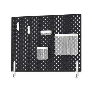 SKÅDIS pegboard combination, black, 76x56 cm