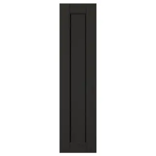 LERHYTTAN door, black stained, 20x80 cm