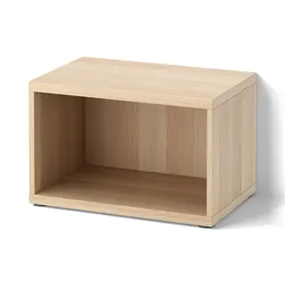 BESTÅ frame, white stained oak effect, 60x40x38 cm