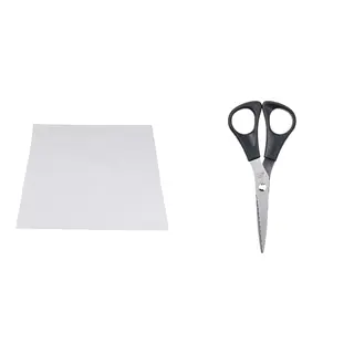 MÅNÖGA/VARIERA set: drawer mat + scissors